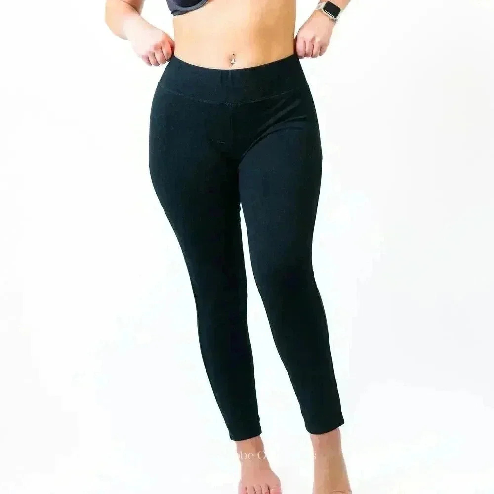 Black Full Length Leggings - Picture 3 of 7